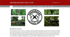 Desktop Screenshot of crossroadsdiscgolfclub.com